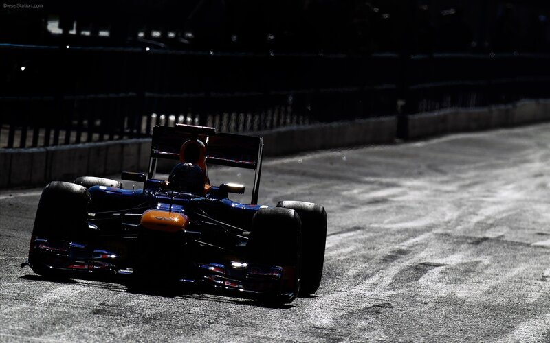Formula One car on track