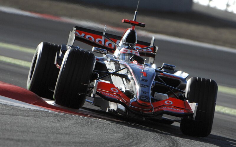 Formula One car on track