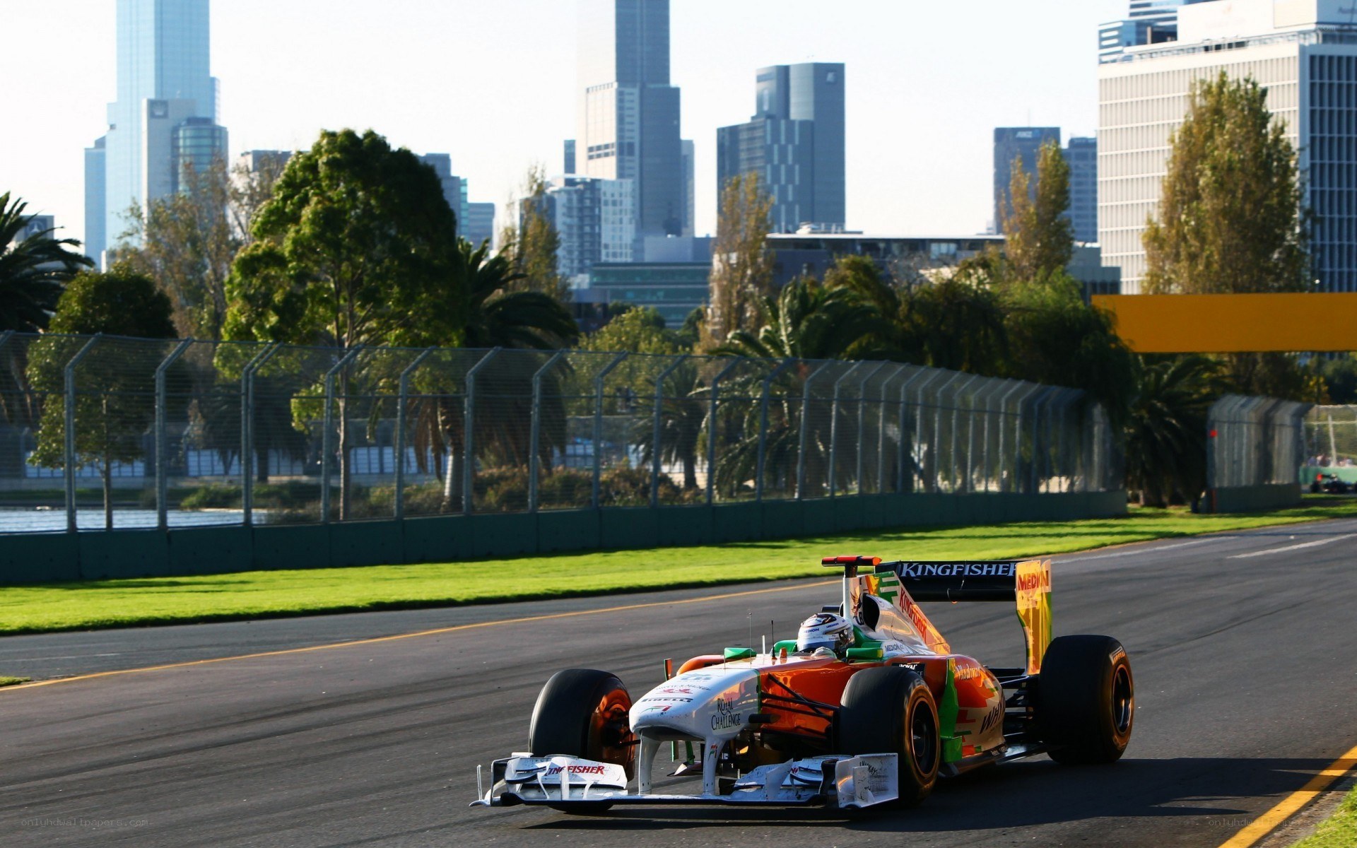 Formula One car on track