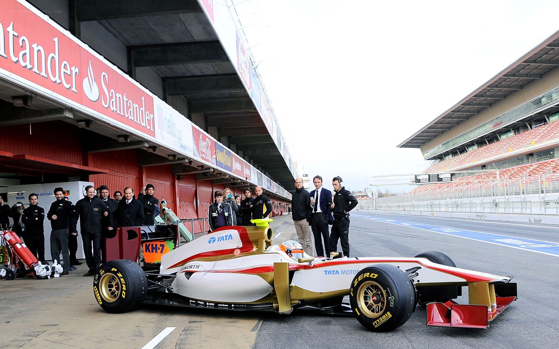 Formula One car on track