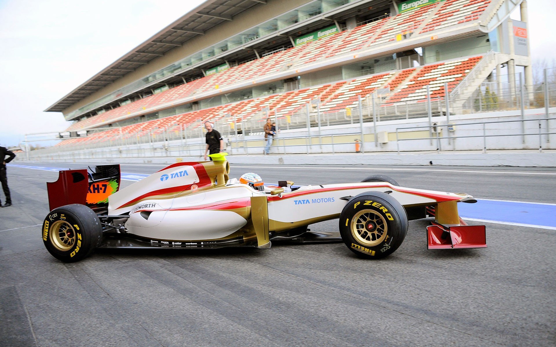 Formula One car on track