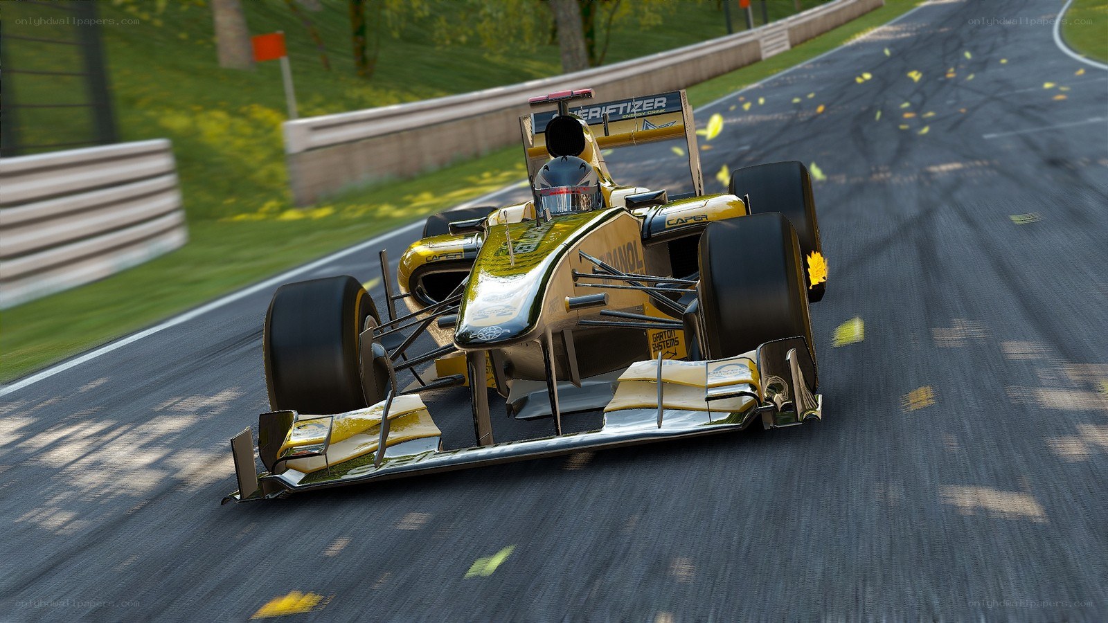 Formula One car on track
