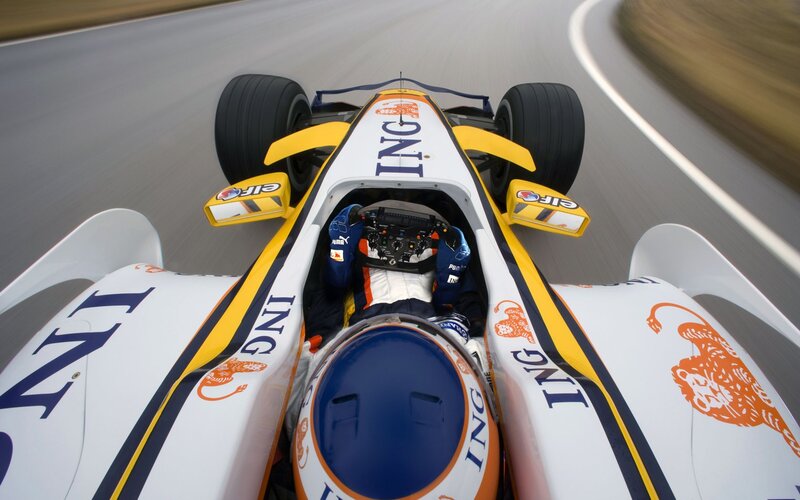 Formula One car on track