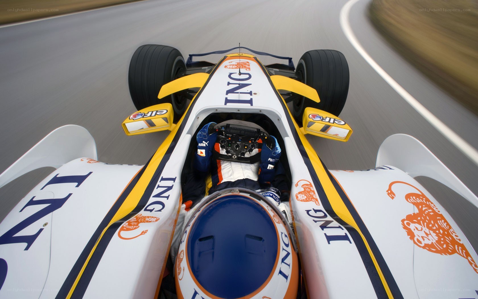 Formula One car on track