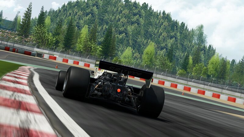 Formula One car on track