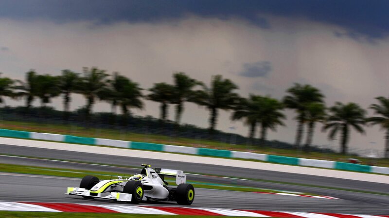 Formula One car on track