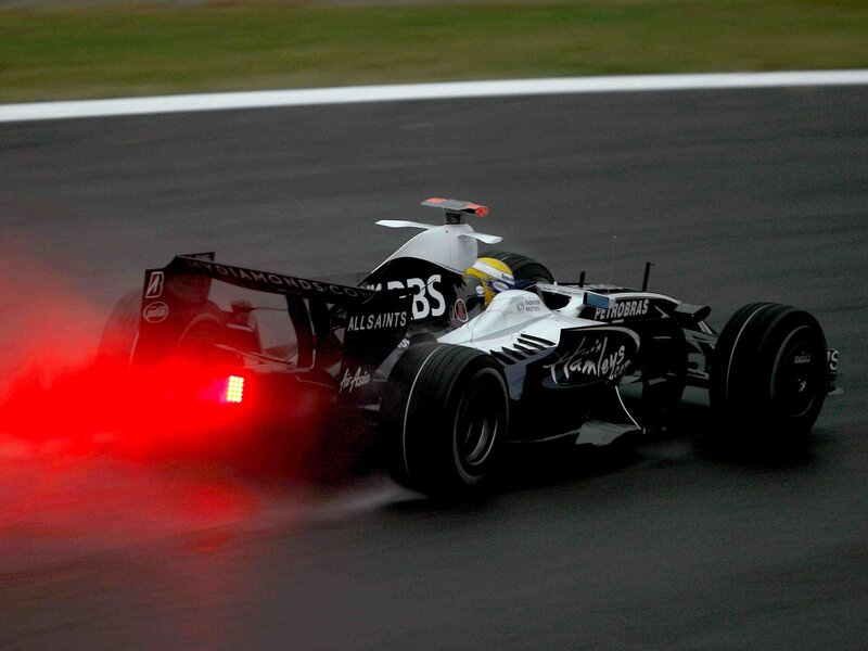 Formula One car on track