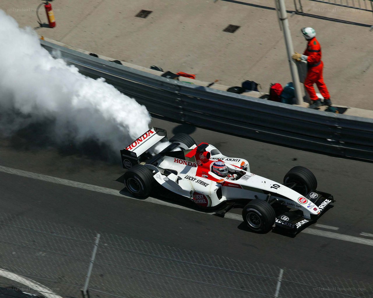 Formula One car on track