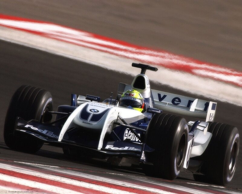 Formula One car on track