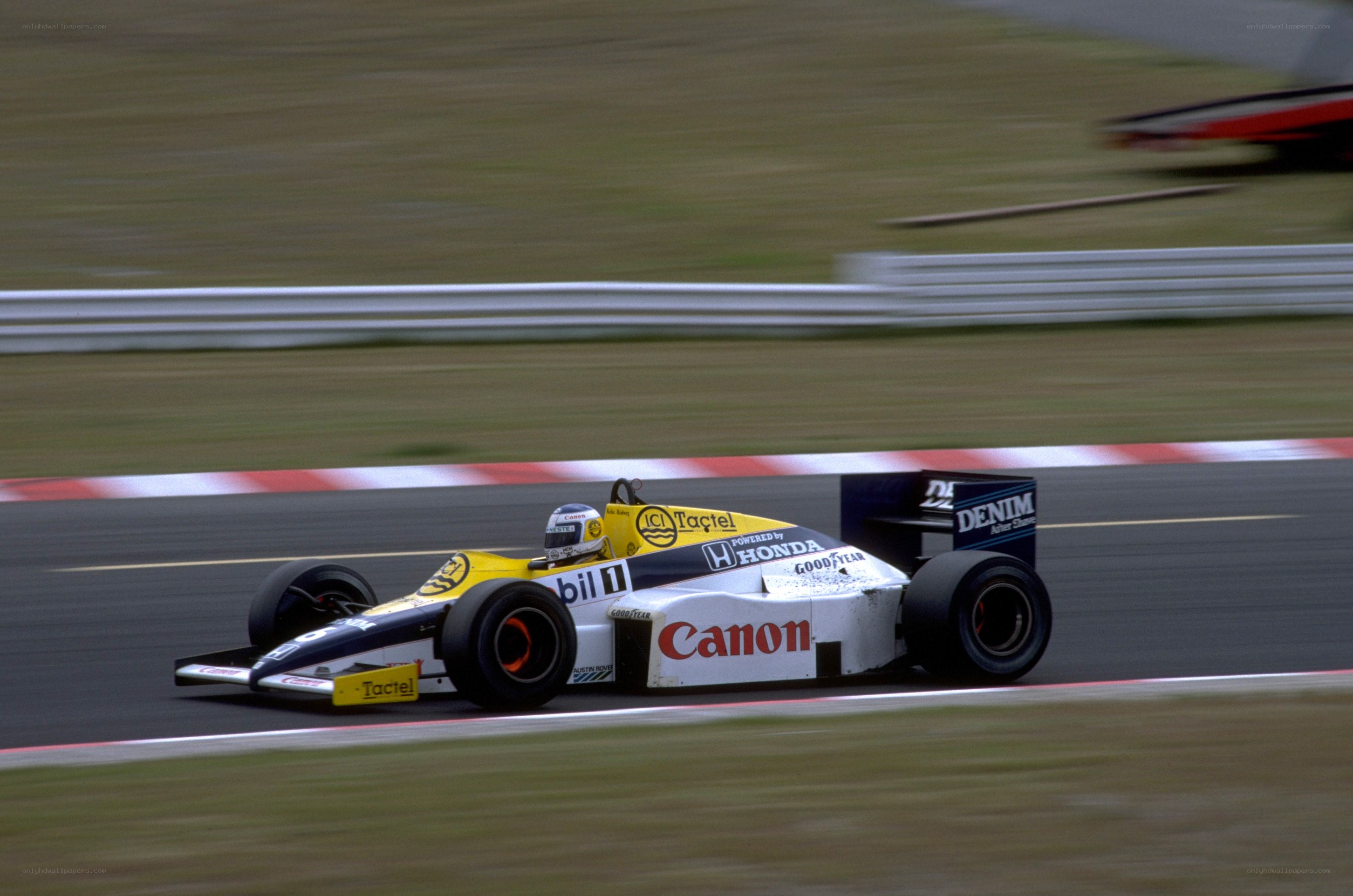 Formula One car on track