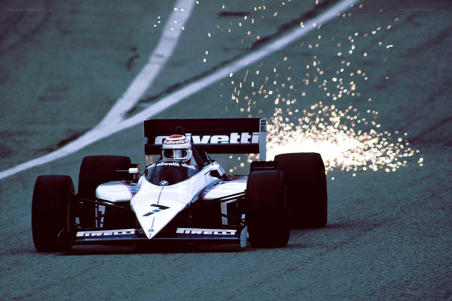 Formula One car on track