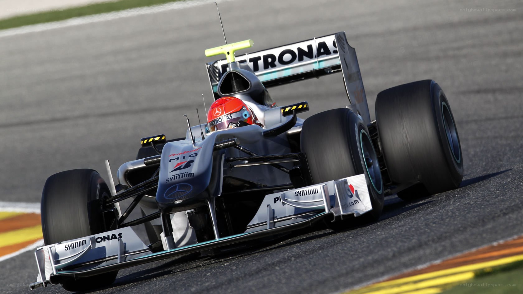 Formula One car on track