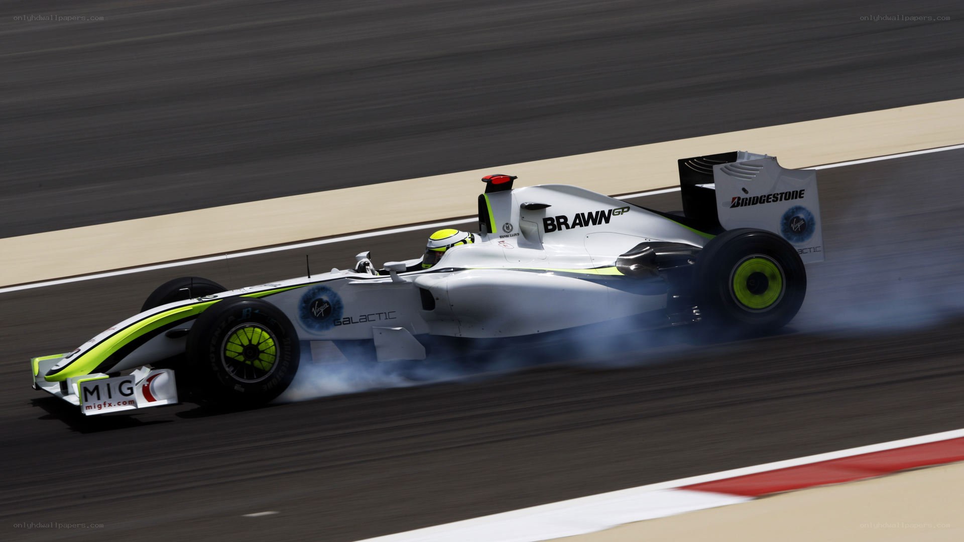 Formula One car on track