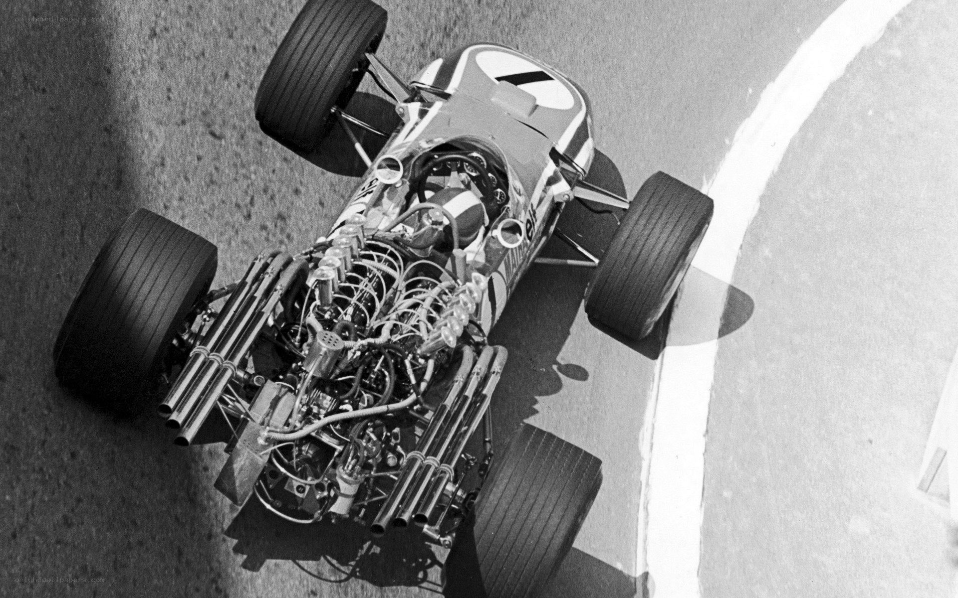 Formula One car on track