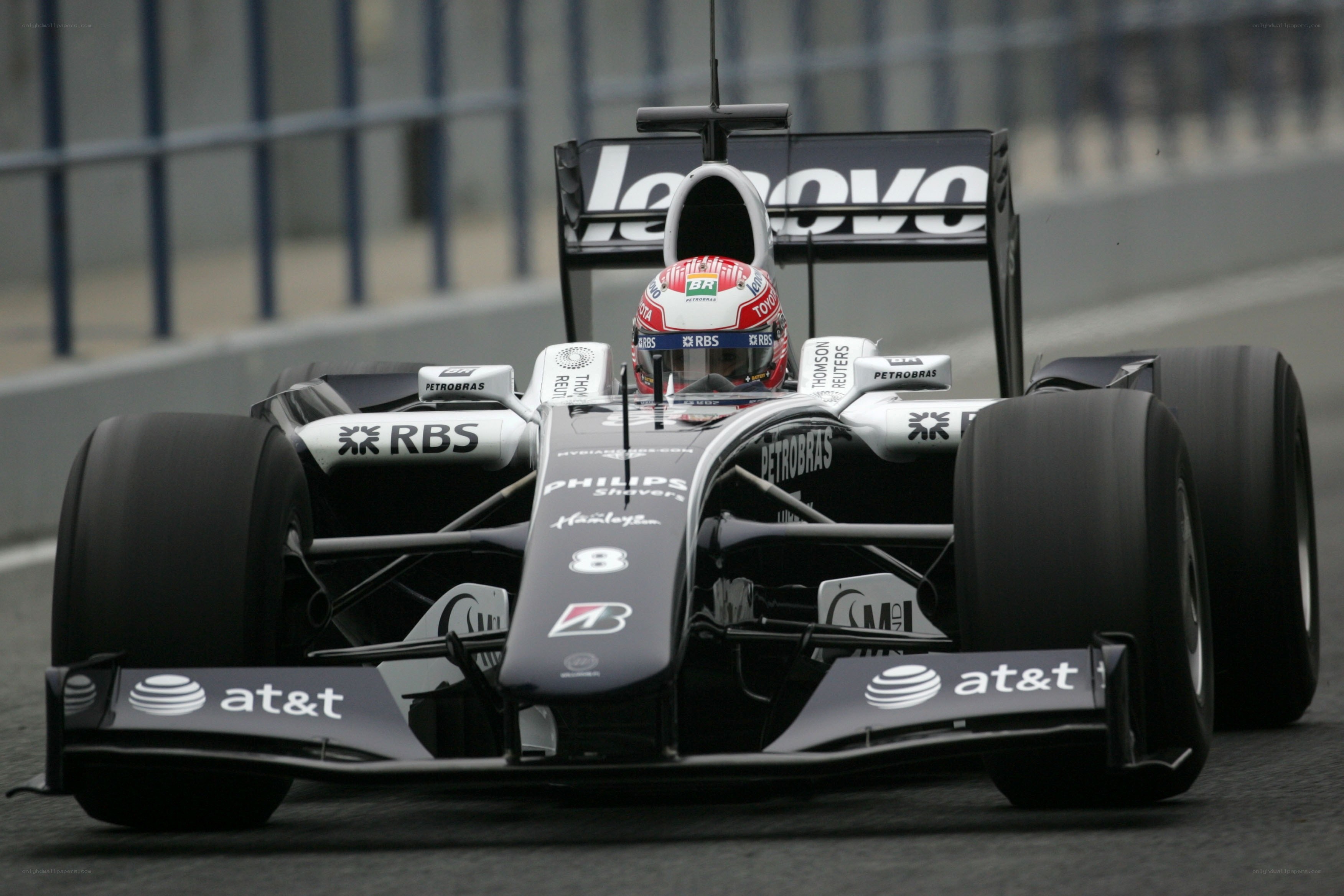 Formula One car on track
