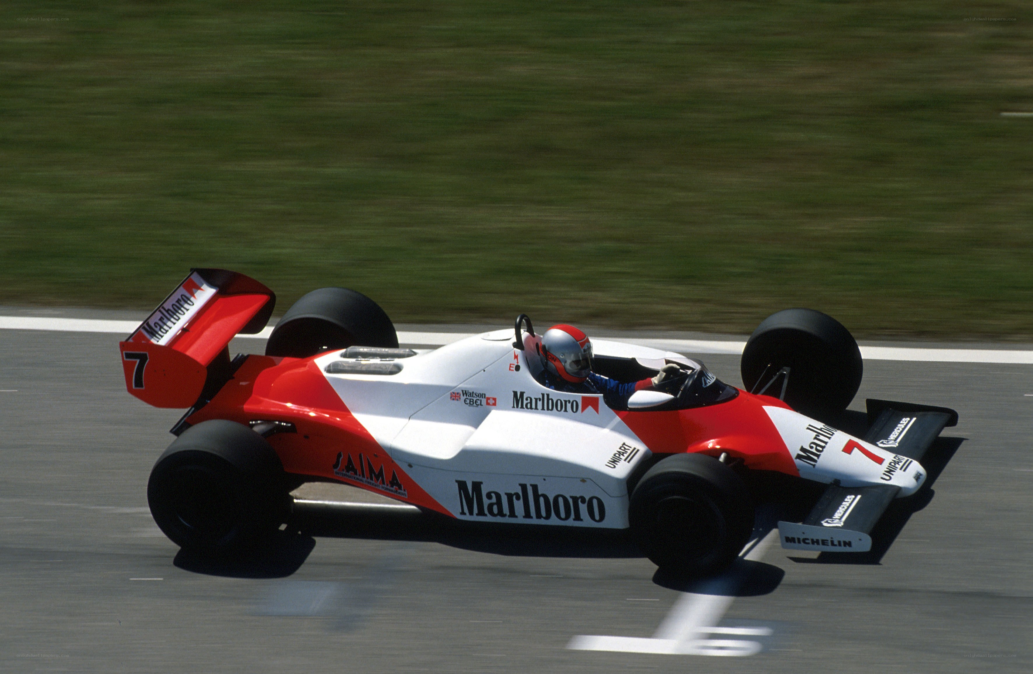 Formula One car on track