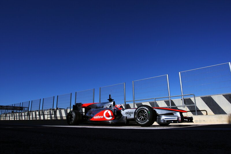 Formula One car on track
