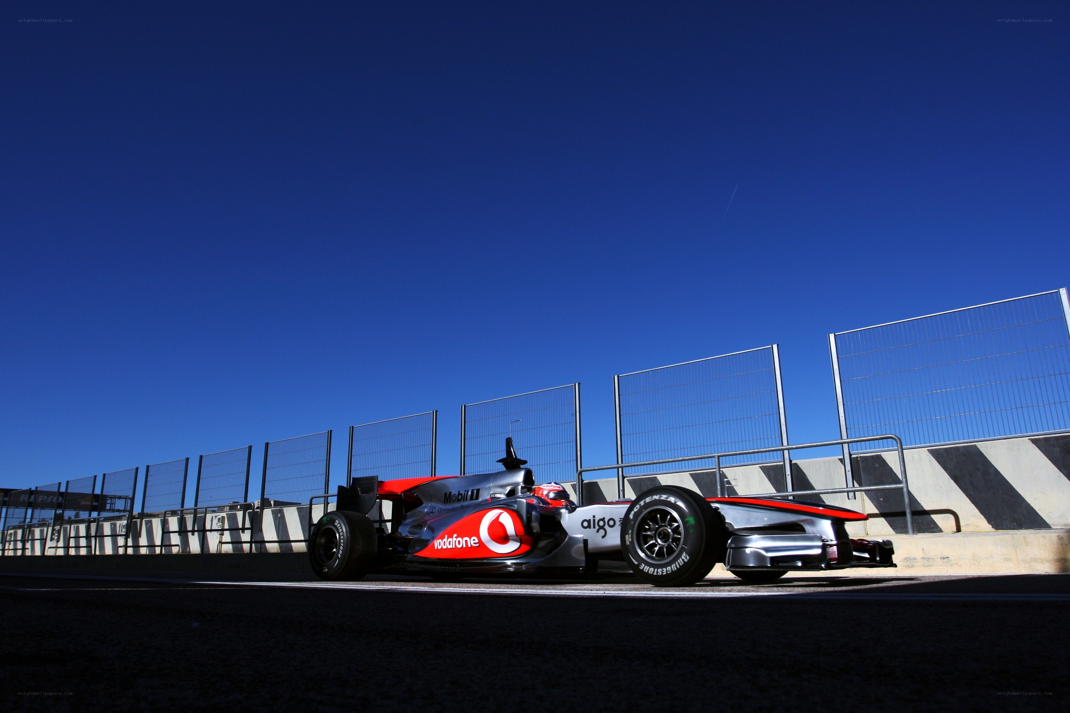 Formula One car on track