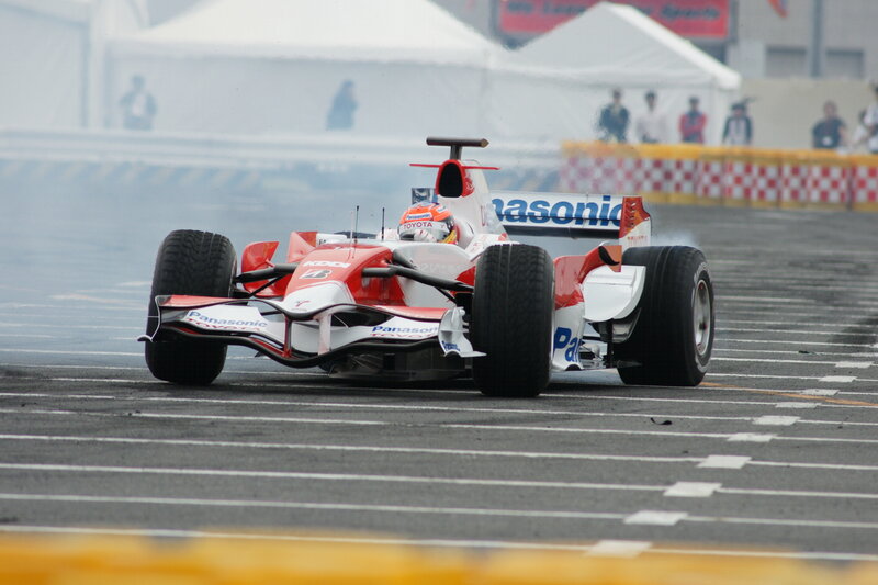 Formula One car on track