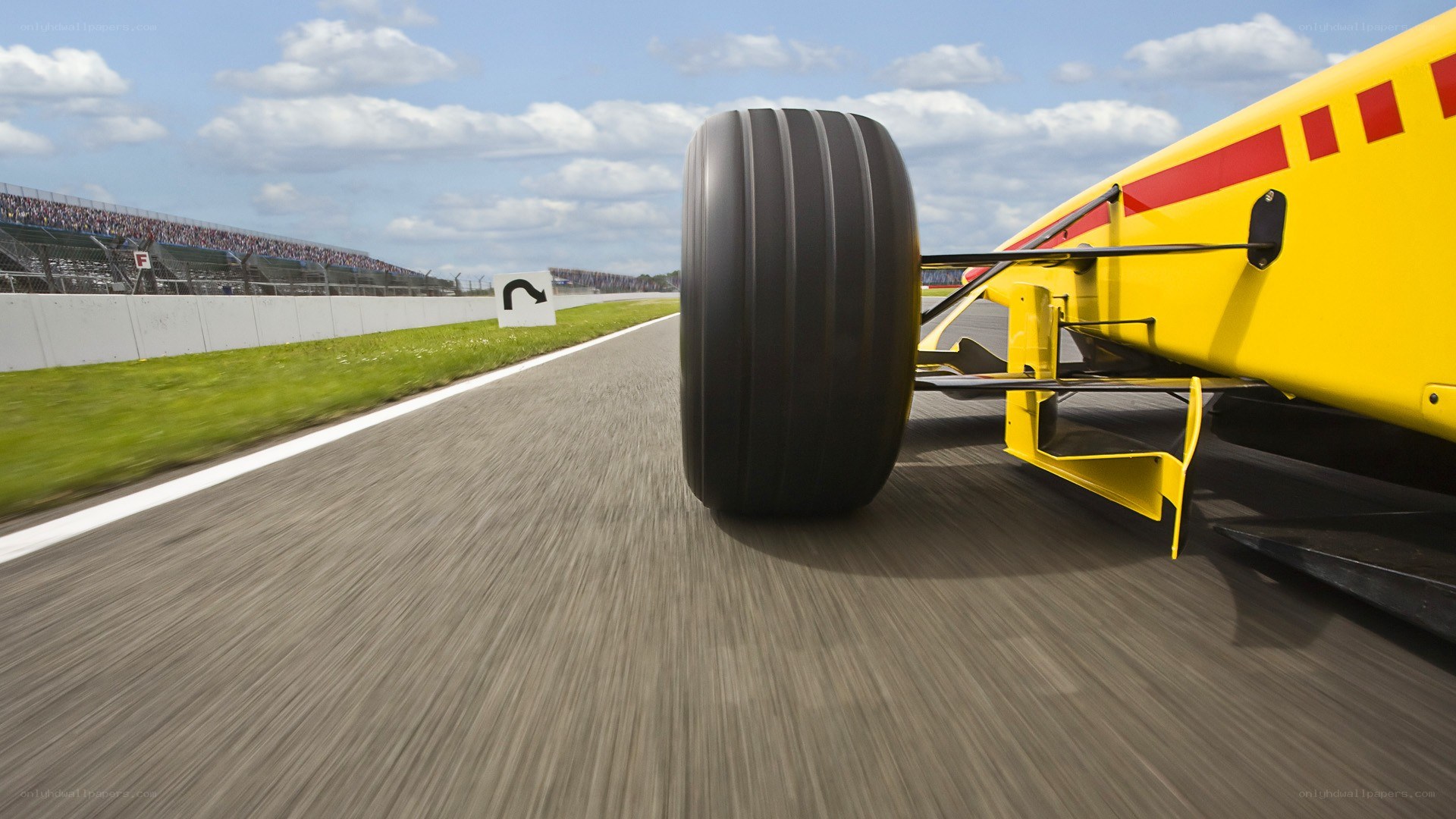 Formula One car on track