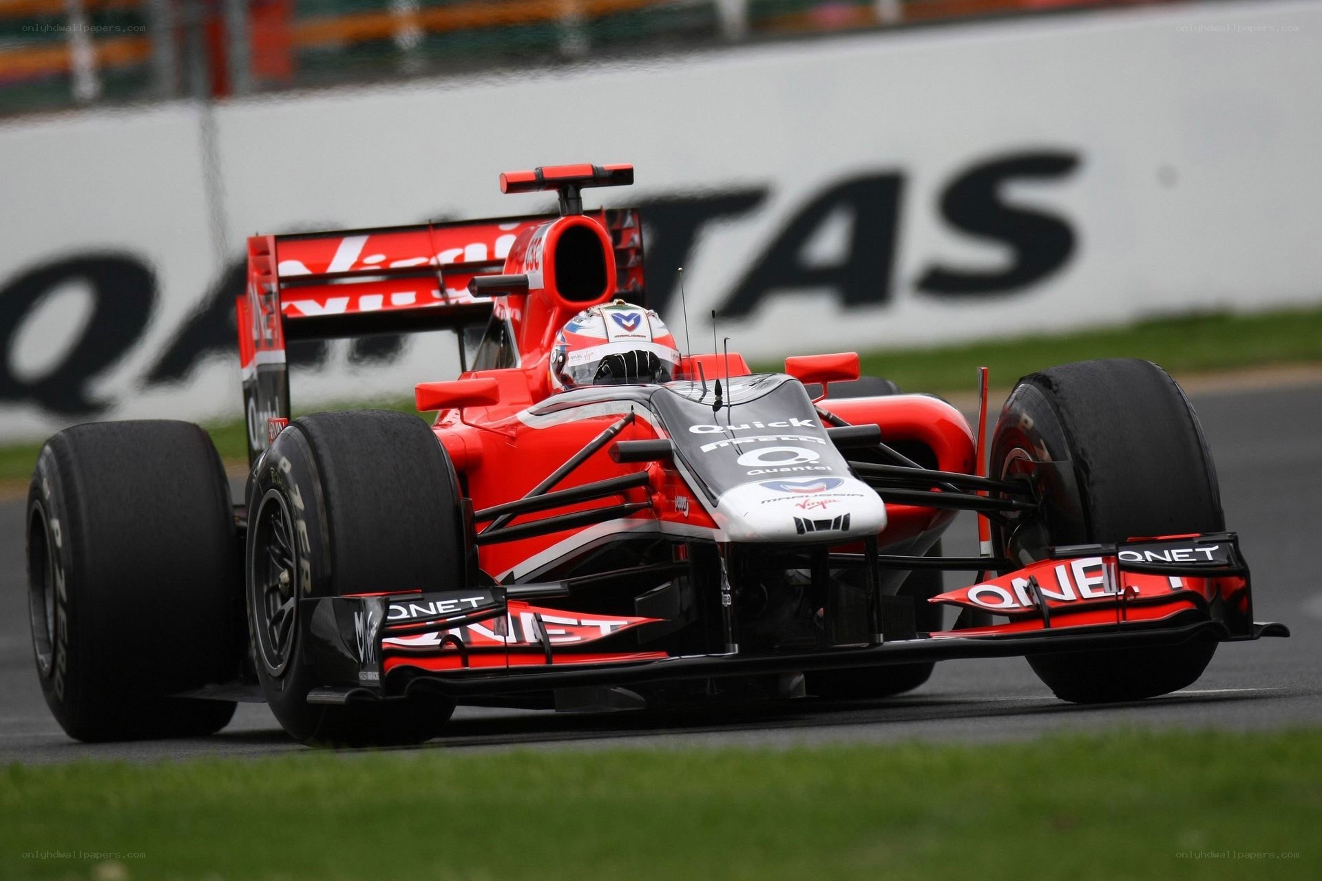 Formula One car on track