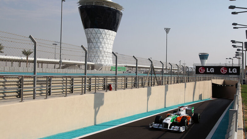 Formula One Car on Track — Black, Calm