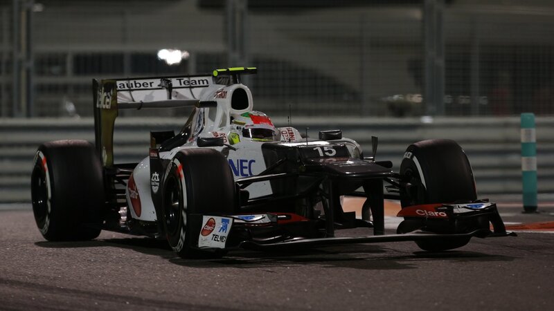 Formula One Car on Track — Black, Dramatic, Night, Photograph, Driver