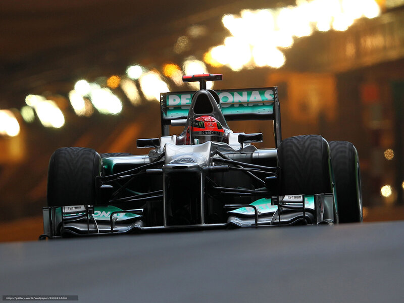 Formula One Car on Track — Black, Dramatic, Night, Photograph, Driver, Tunnel