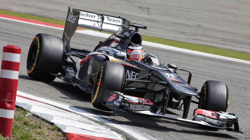 Formula One Car on Track — Black, Dynamic, Afternoon, Photograph, Driver, Race Car, Barrier