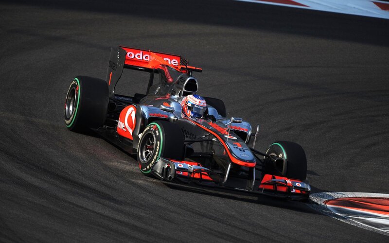 Formula One Car on Track — Black, Dynamic, Afternoon, Photograph, Driver, Racing Car, Silver
