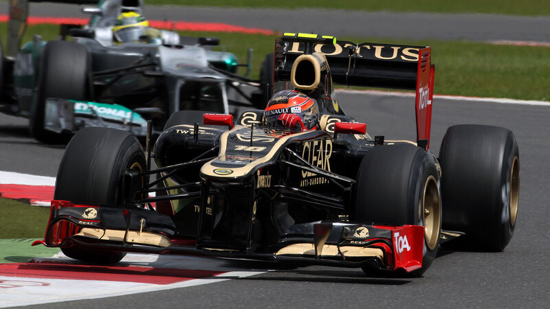 Formula One Car on Track — Black, Dynamic, Afternoon, Photograph, Racing Driver