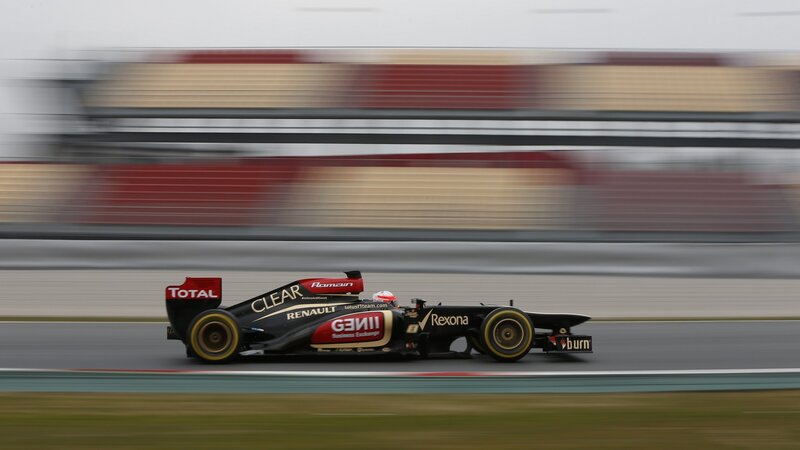 Formula One Car on Track — Black, Dynamic, Photograph, Driver, Racetrack