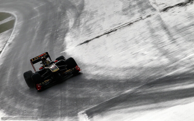 Formula One Car on Track — Black, Dynamic, Photograph, Race Car, Driver