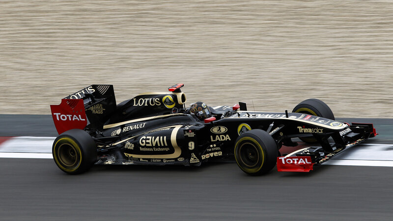 Formula One Car on Track — Black, Dynamic, Photograph, Racing Driver