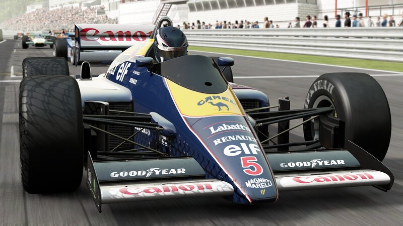 Formula One Car on Track — Blue, Competitive, Afternoon, 3d Render, Racing Car