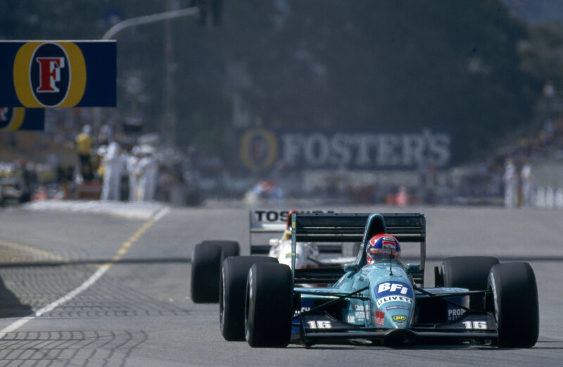 Formula One Car on Track — Blue, Dynamic, Afternoon, Photograph, Driver