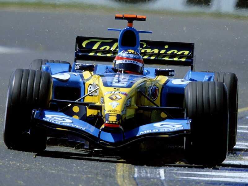 Formula One Car on Track — Blue, Dynamic, Afternoon, Photograph, Racing Driver