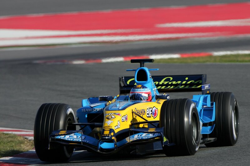 Formula One Car on Track — Blue, Dynamic, Afternoon, Photograph