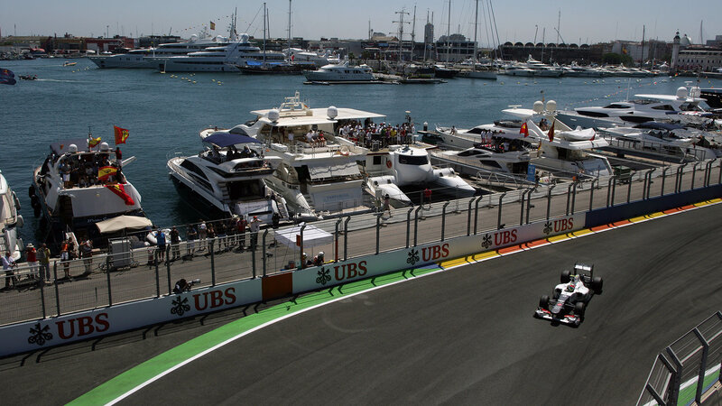 Formula One Car on Track — Gray, Active, Afternoon, Photograph, Yachts