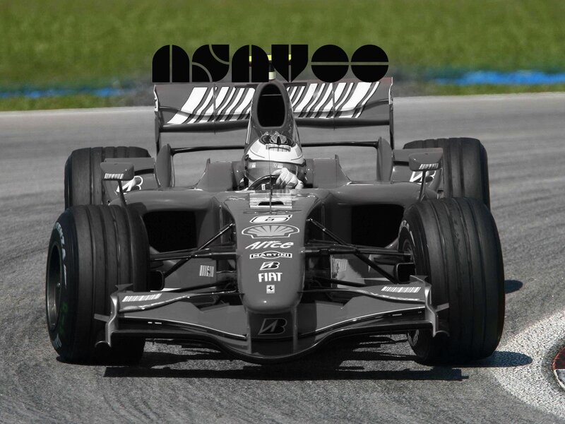 Formula One Car on Track — Gray, Dynamic, Afternoon, Photograph, Driver, Racing Circuit, Tires