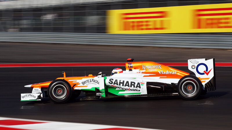 Formula One Car on Track — Orange, Dynamic, Afternoon, Photograph, Racing Driver