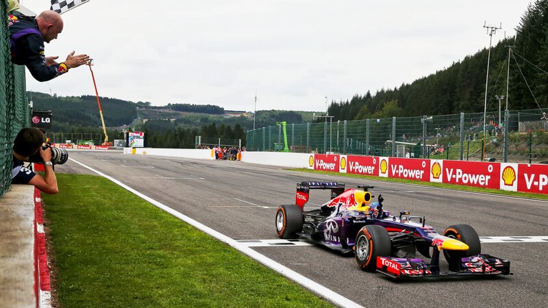 Formula One Car on Track — Purple, Competitive