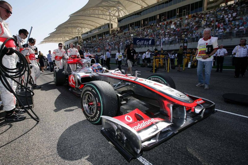 Formula One Car on Track — Red, Active, Afternoon