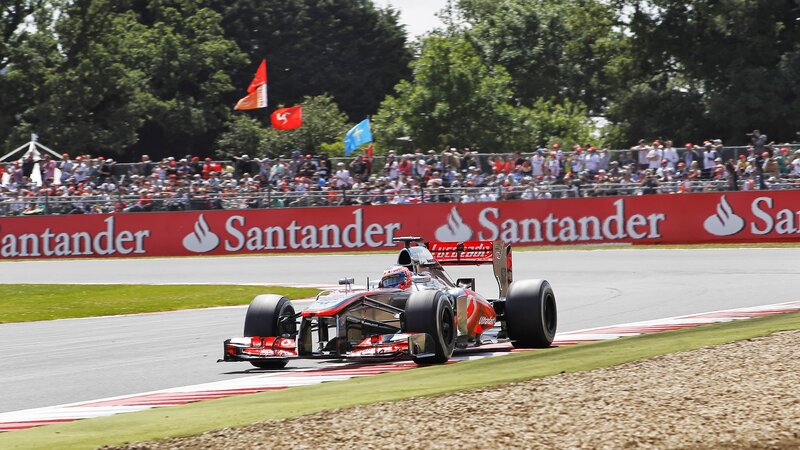 Formula One Car on Track — Red, Active