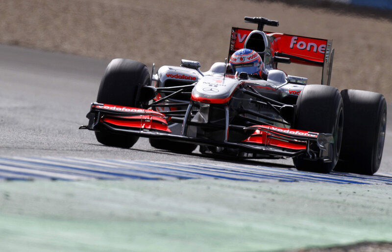 Formula One Car on Track — Red, Dynamic, Afternoon, Photograph