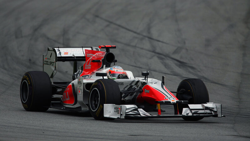 Formula One Car on Track — Red, Dynamic, Photograph, Driver, Race Car