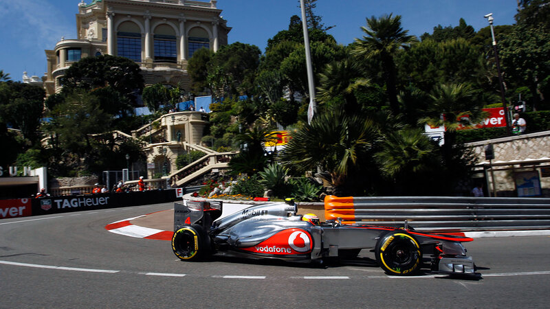 Formula One Car on Track — Silver, Dynamic, Afternoon, Photograph, Race Car, Grandstand