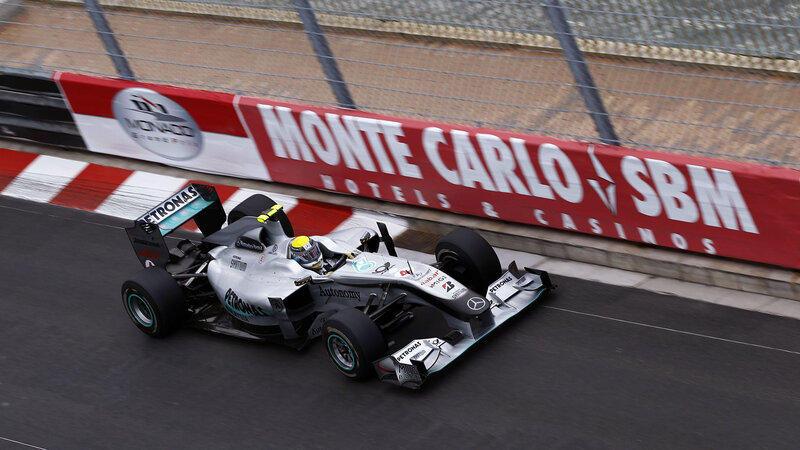 Formula One Car on Track — Silver, Dynamic, Photograph, Driver, Race Car
