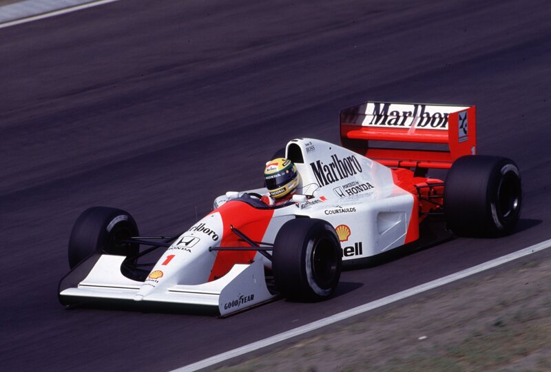 Formula One Car on Track — White, Dynamic, Afternoon, Photograph, Driver, Racing Car, Red, Black
