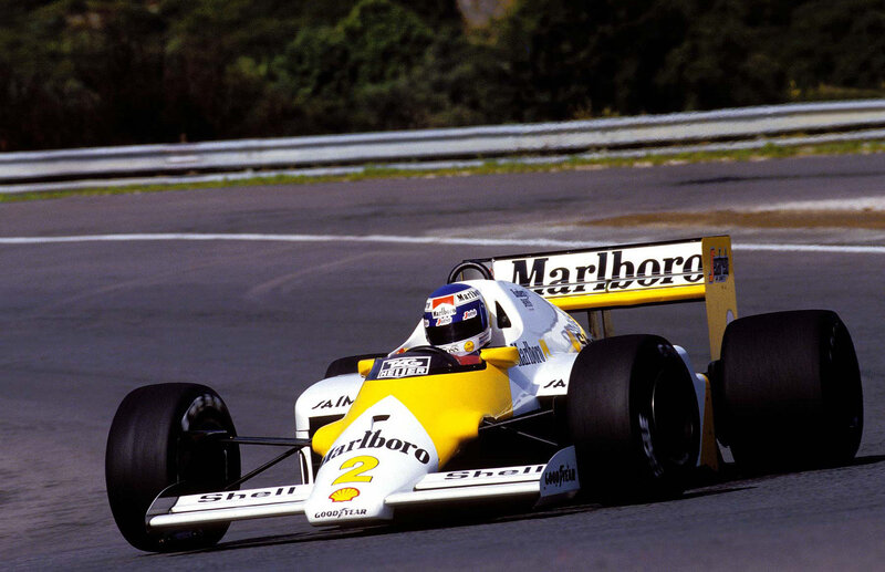 Formula One Car on Track — White, Dynamic, Afternoon, Photograph
